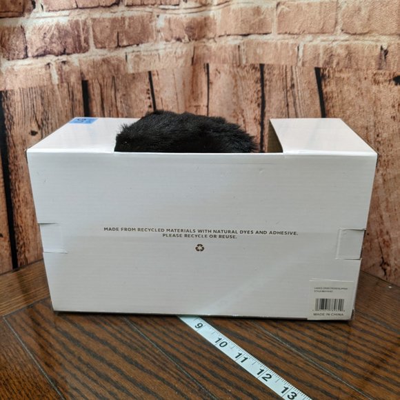 Steve Madden Criss Cross Slippers BLACK Size Large 9-10 NEW in BOX - Picture 6 of 11